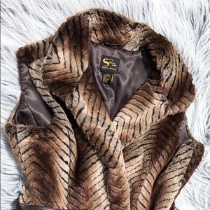 Faux fur vest